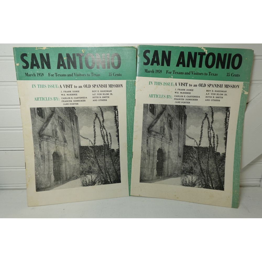 Vintage magazine City of San Antonio Texas March 1959 News Article